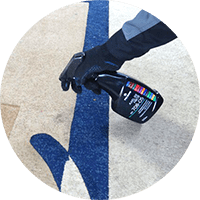 Обработка пятновыводителями