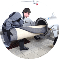 Отжимание ковры на центрифуге